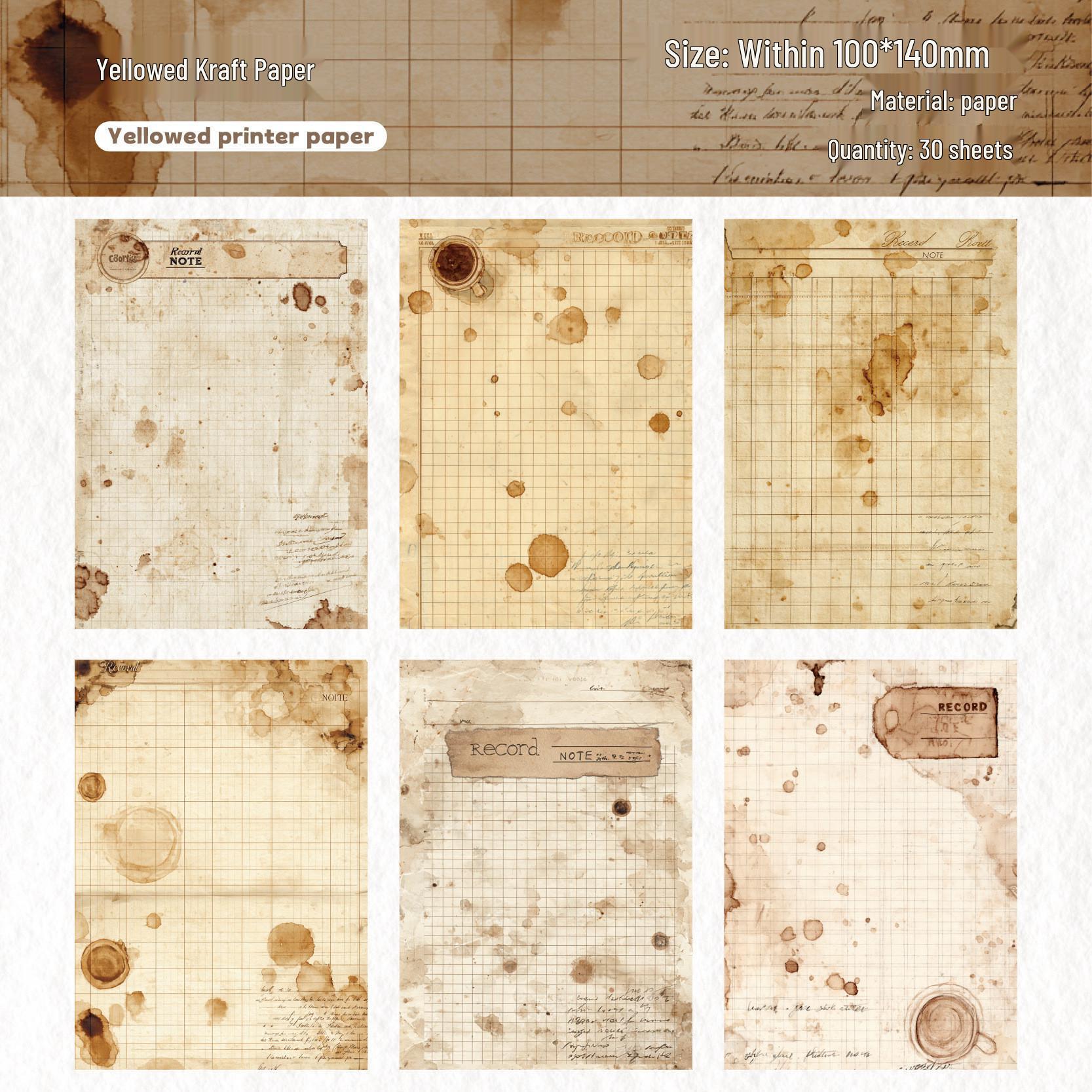 Retro Story Schedule Series: DIY Collage Journaling Paper - 6 Types