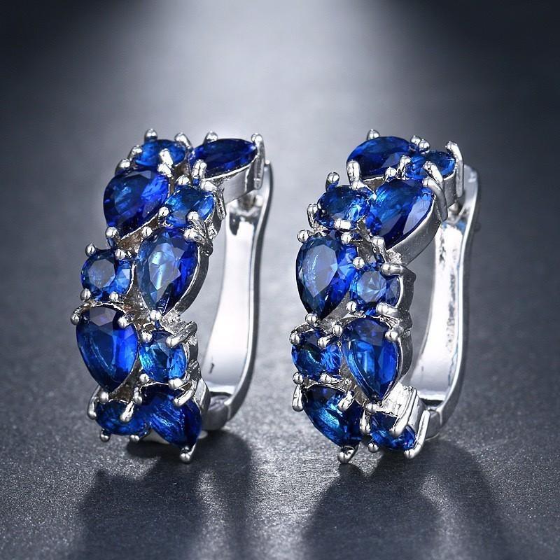Mona Lisa Crystal Zircon Ladies Ear Buckles, Pop Earrings