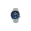 Seiko 5 Sports SBSC003 Men's Mechanical Automatic Watch with GMT Function and Date Calendar Silver Blue Black Dial Stainless Steel