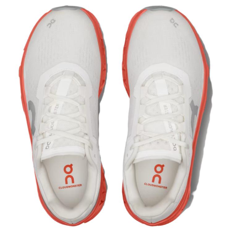 Scarpe da Ginnastica da Donna On Running CloudmOnster Bianco/Fiamma 61-97724