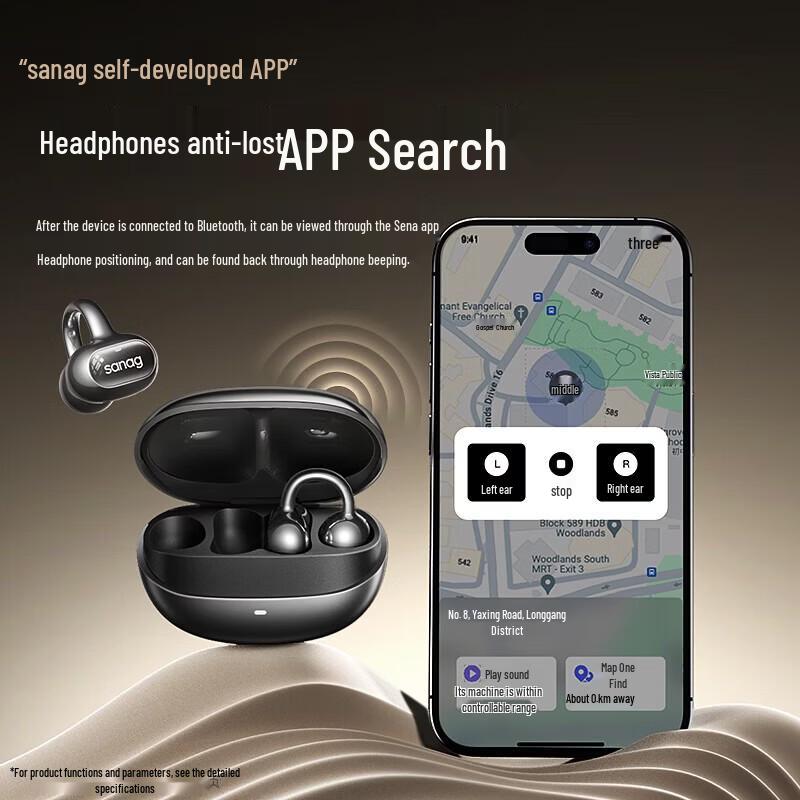 SANAG S8SAI Open-Ear Clip-On Bluetooth Earphones