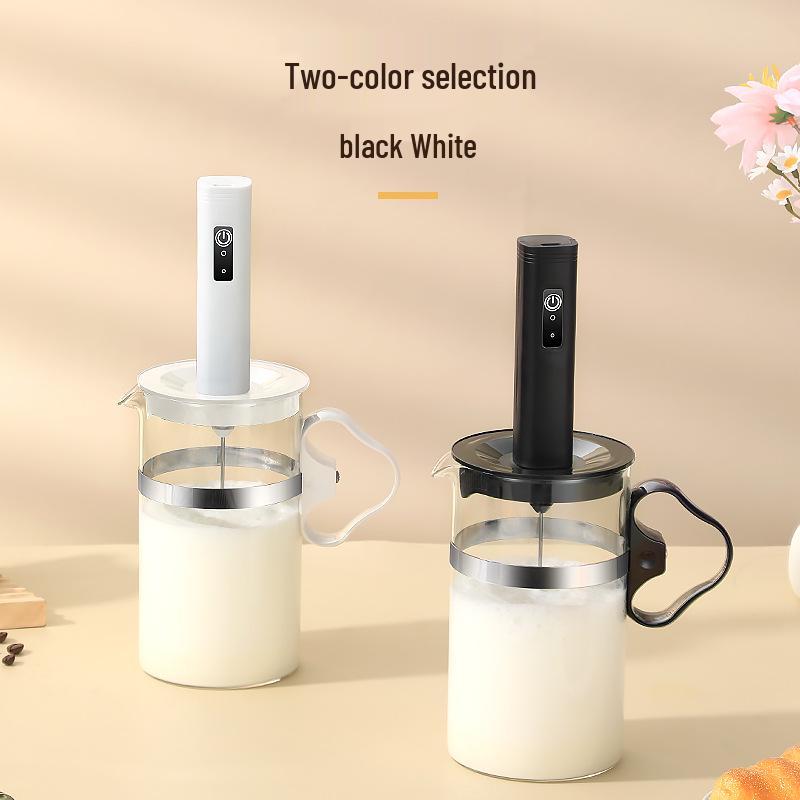 Electric Handheld Milk Frother and Egg Beater - Food Grade Small Mixer for Coffee
