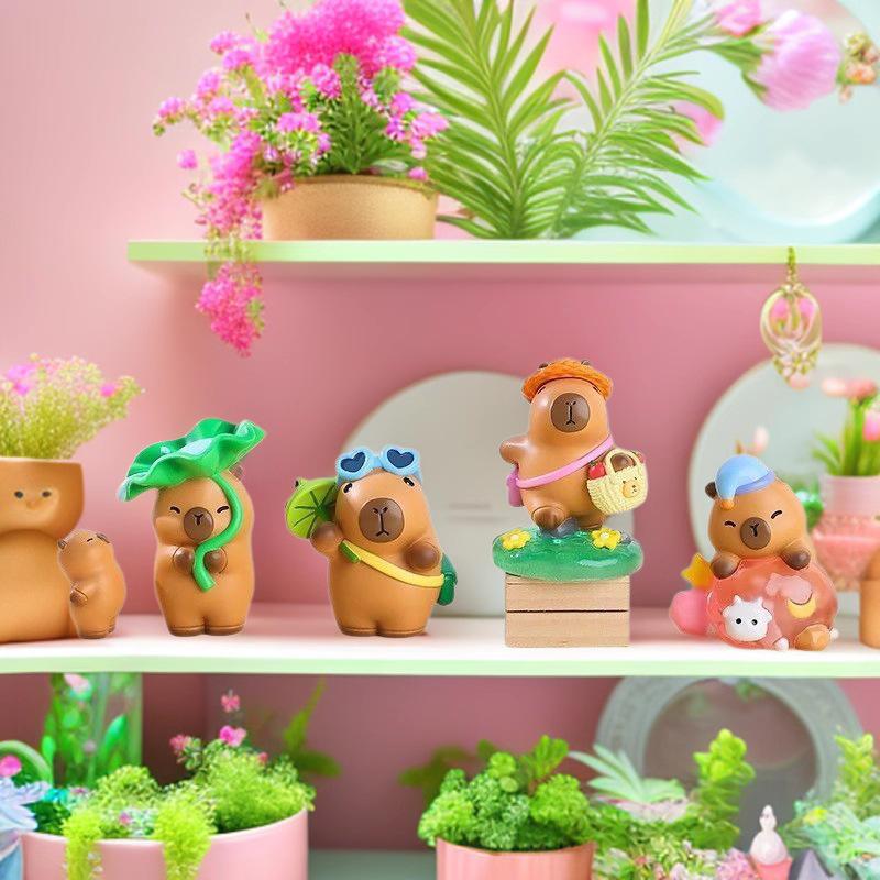 Capybara Plush Doll: Internet Celeb Emotionally Stable Desktop Ornament & Children's Gift Blind Box.