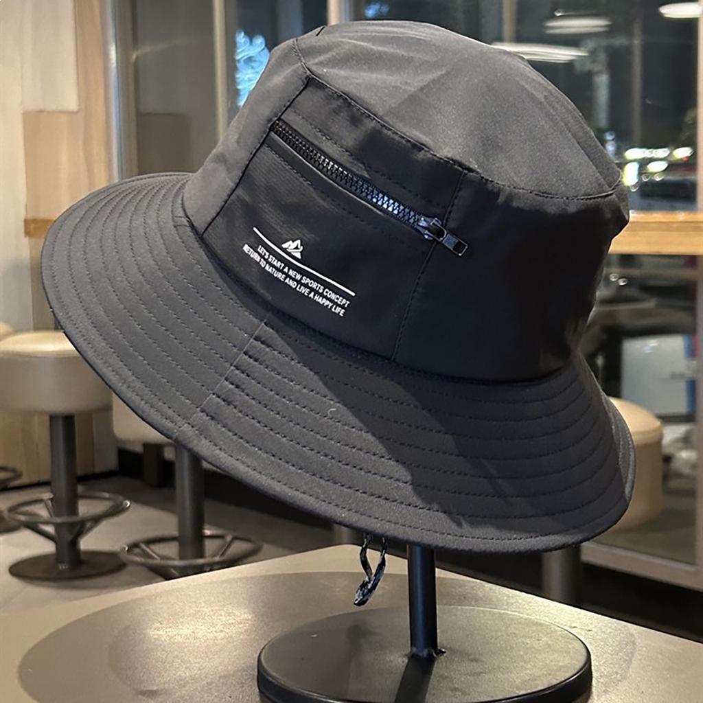 Fashion Solid Color Fisherman Hat for Men Women Summer Quick Drying Wide Brim Sunshade Basin Cap Unisex Hiking Outdoor Hat
