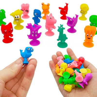 15/30/50pcs Mini Suction Cup Doll Toy Silicone Cute Mini Monsters Mutual Adsorption Children Funny Toys Birthday Gifts TMZ