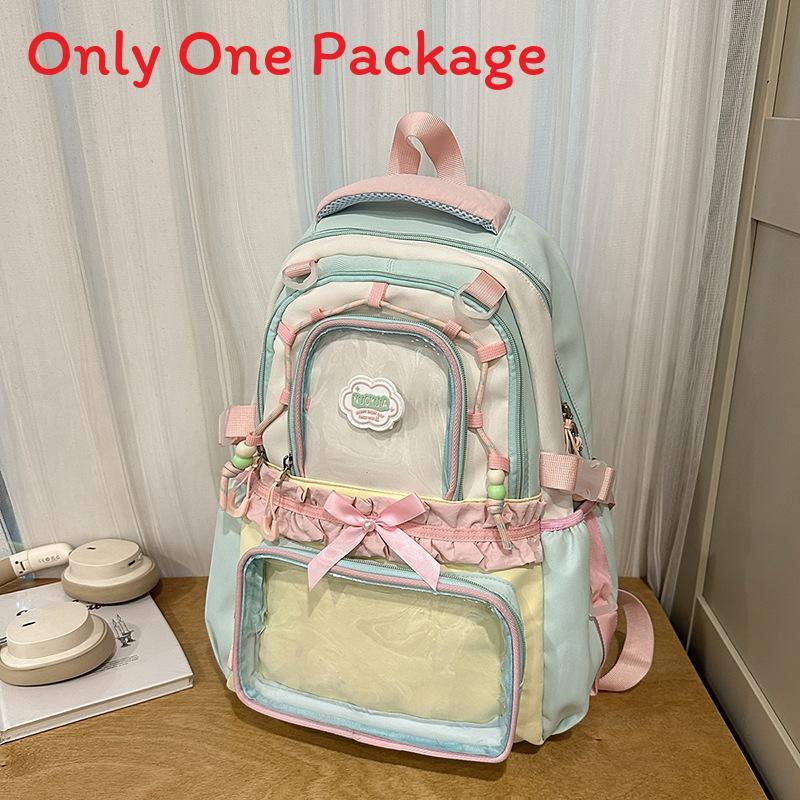 Cute Large Capacity Backpack For School Girls With Nylon Material