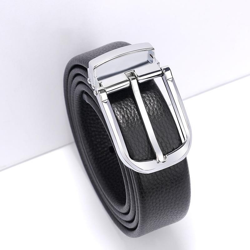 

Men S New Belt Leather Travel First Layer Cowhide Belt Simple Business Casual Versatile Pin Buckle Belt Men 135cm