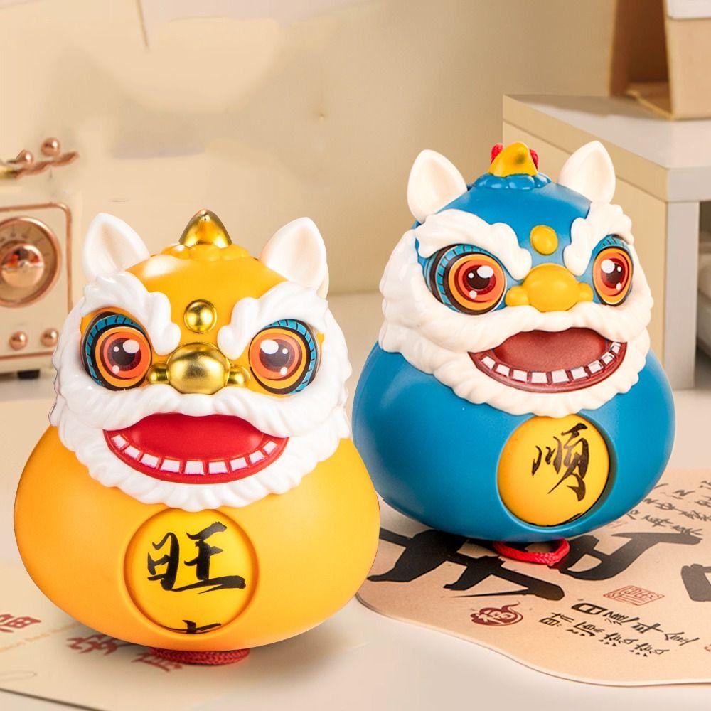 

Plastics Lion Dance Bell Decoration With Keychain Car Rearview Mirror Pendant Christmas Dolls Style 8