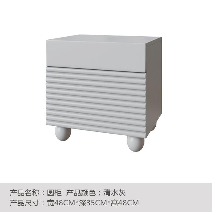 Bedside Table Nordic Style Ins Modern Light Luxury Paint Bedside Storage Cabinet Princess Pink Bedroom Bedside Cabinet