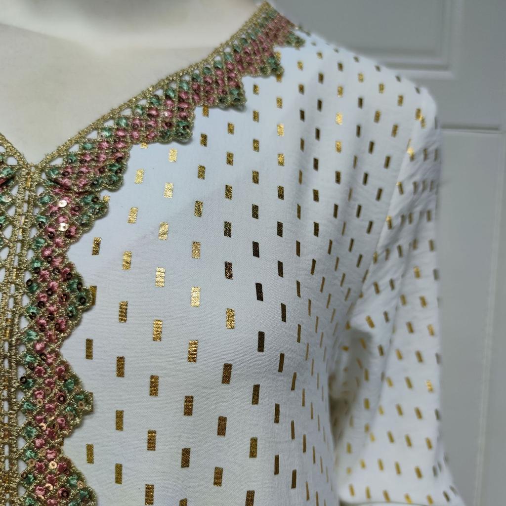 Muslim Women's Bronzing Embroidered Dress Muslim Dubai Abaya Robe