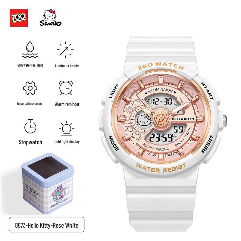 

Sanrio Luminous Waterproof Dual Display Sports Watch for Junior High Girls & Boys