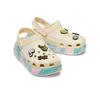 Crocs Classic Crush Spring Break EVA Non-Slip Durable Comfortable Casual Breathable Clogs Unisex Clogs Light-Yellow 208405-1FR