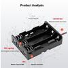 Heavy Duty 18650 Battery Holder Charging Case Featuring 1-4Cell Capacity & AntiOverheat Design For Maximums Safety
