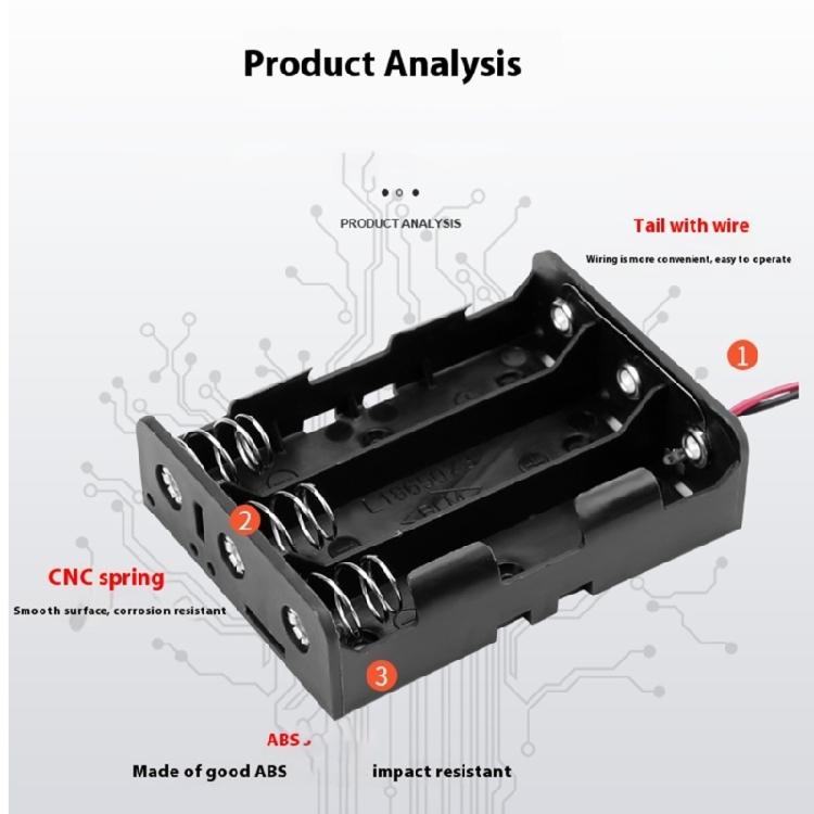 Heavy Duty 18650 Battery Holder Charging Case Featuring 1-4Cell Capacity & AntiOverheat Design For Maximums Safety