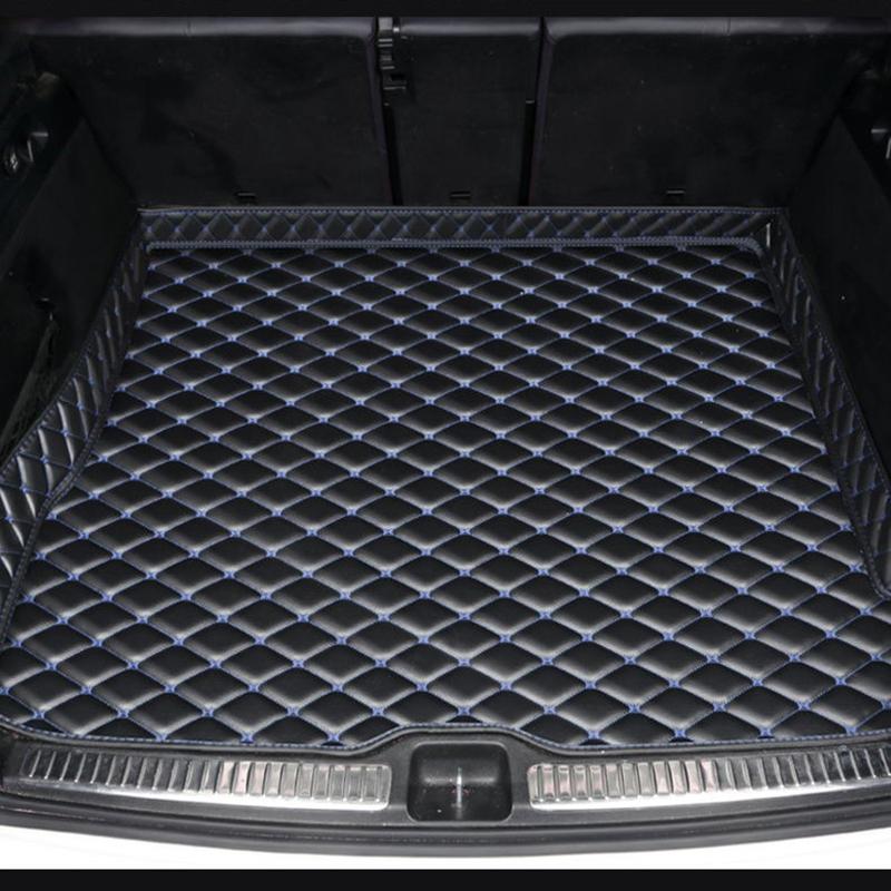 Car Trunk Mats for Lincoln MKC 2017- No Speaker Version In the Trunk Anti Dirty Durable Leather Carpet Protective Pad