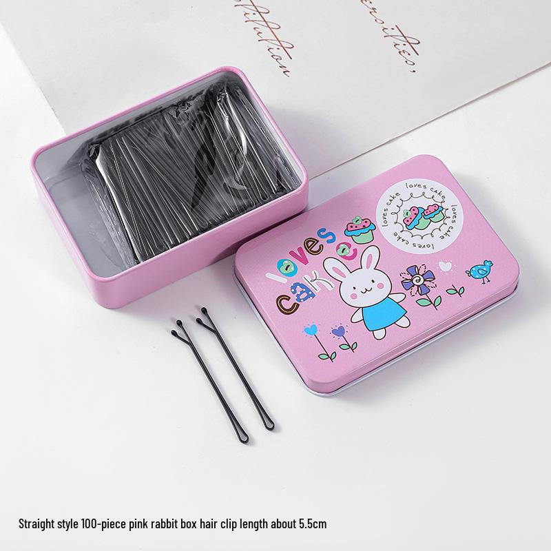 50-200 Pcs Black U-Shaped Bobby Pins & Flat Hair Clips for Hair Styling