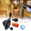 Raccordi Rapidi per Sistema Idrico del Camper Adattatori Filettati in Ottone Anti-Perdita Materiale PP Resistente per Campeggio