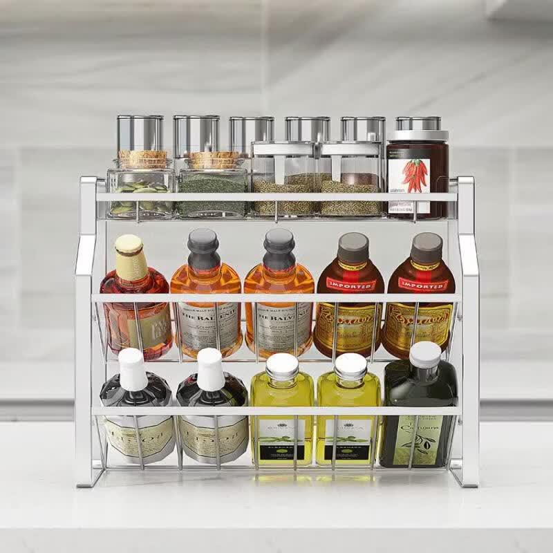 Stainless Steel Countertop Spice Organizer