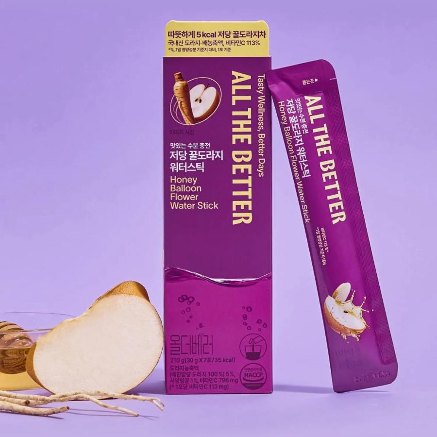 ALL THE BETTER Water Stick #Low Sugar Honey Bellflower Root 7 Sticks*3bag Root 7 Sticks*3bag
