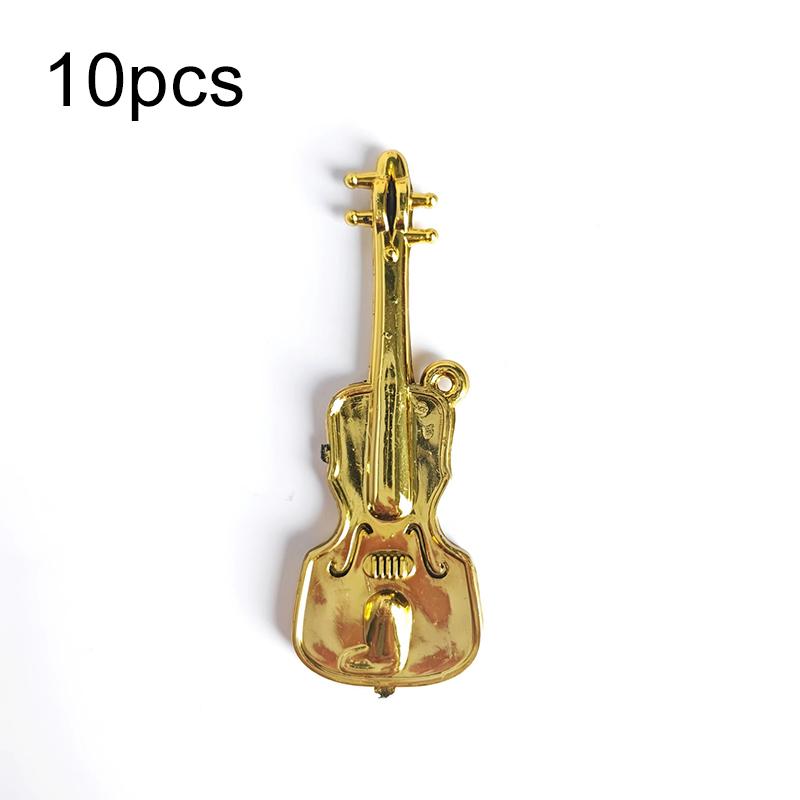 10/20pcs Mini Golden Musical Instrument Ornaments Desktop Ornament Decoration Miniature Creative Mini Decorative Crafts TMZ