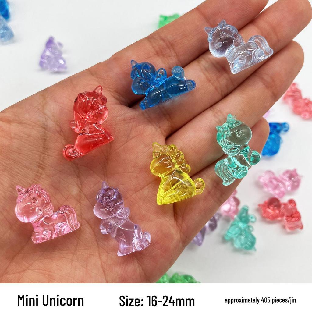 Colorful Mini Acrylic Milk Bottle Cartoon Ornaments - Cute Handmade DIY Decorative Accessories