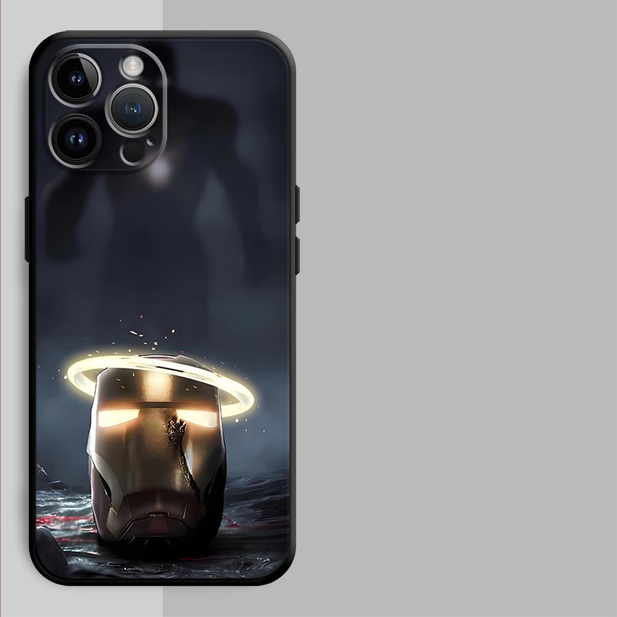 Phone Case for Apple iPhone 11 16 XR XS MAX 15 Pro 7 8 Air 13 14 17 Pro Max 12 Funda Phone Cover Marvel Iron Man Art