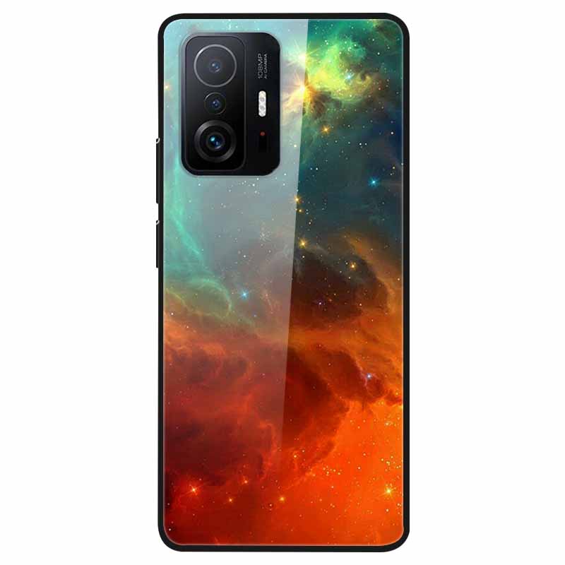 Luxury Case for Xiaomi Mi 11T Pro Cover Tempered Glass Cover for Xiaomi 11T 11 T Pro Phone Case for Xiaomi 11TPro Fundas 2021