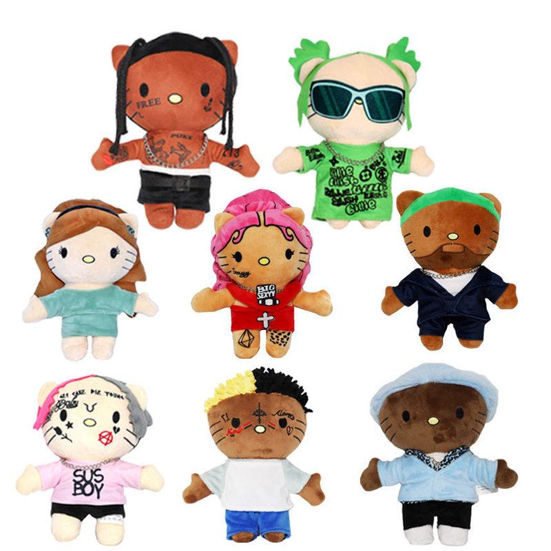 Travis Sc ott Plush Tattooed Style Stuffed Doll Soft Plush Toy For Adult Collection Home Decor Room Ornament