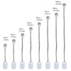 Ceramic E27 Bulb Socket Extender With Full Rotation Metal Base Heat Tolerance 400W For Lighting Adjustments