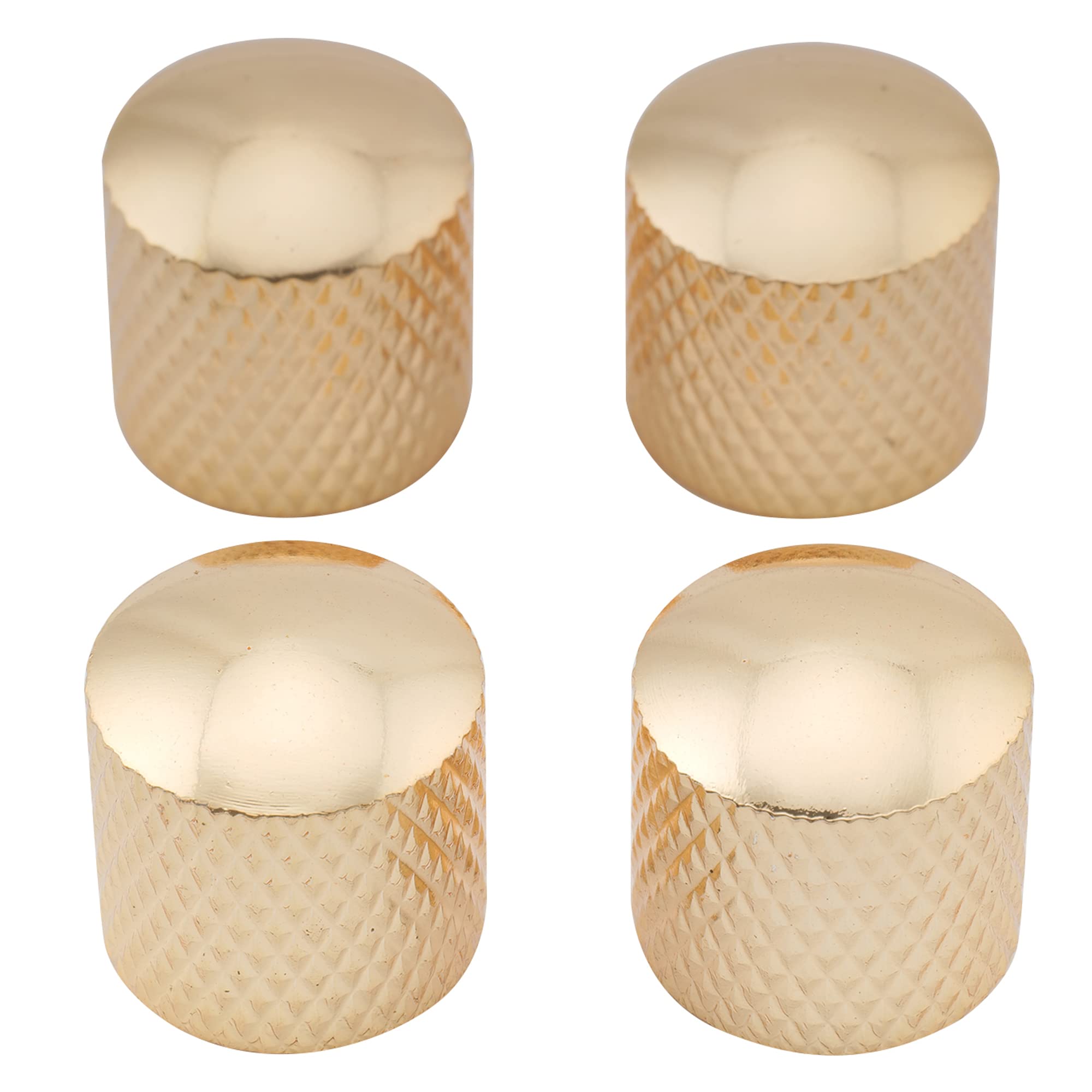 

Musiclily 6mm Metal Guitar Dome Knobs for Telecaster Electric Precision Gold Guitars/PB Bass, (4 pieces) золотой