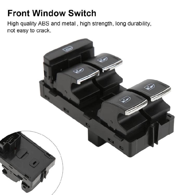 Reliable Replacements Window Switch with Short Circuit Protection ABS Power Window Switch Replaces 5G0959857E for Car 