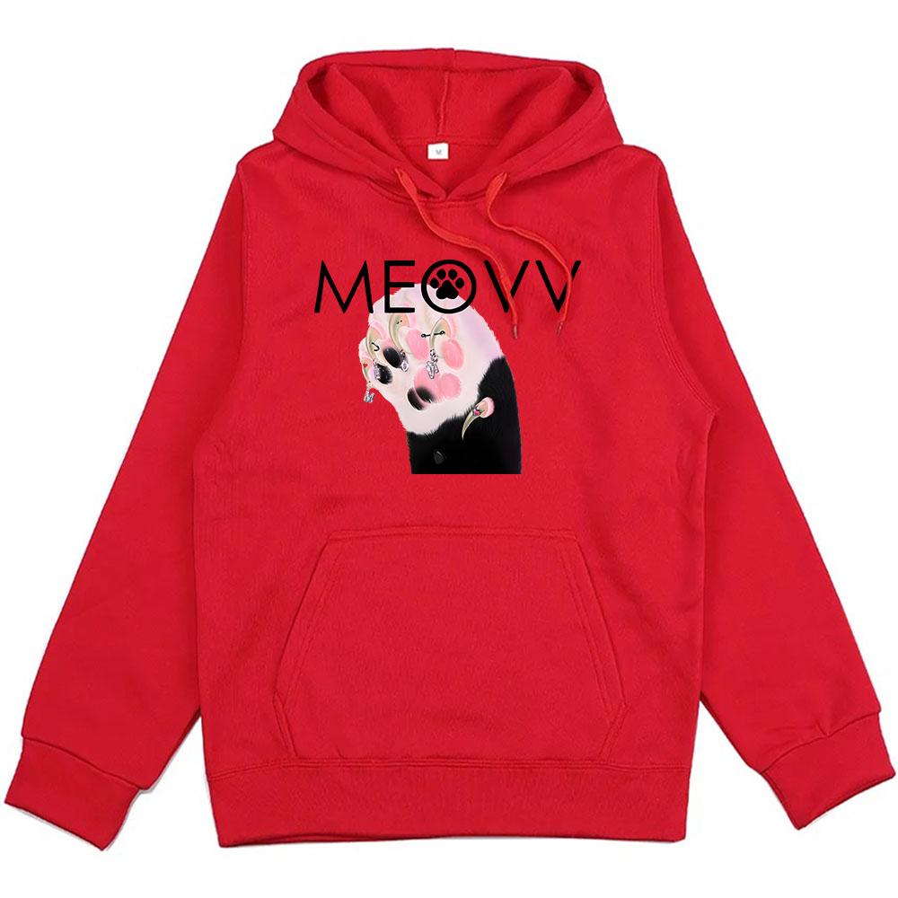 Pánské Dámské Oblečení Meovv Mňau Kawaii Grafické Mikiny Ležérní Ropa Hombre Mikiny Roztomilý Kreslený Potisk s Kapucí