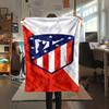 1PC Club Atlético de Madrid Patterned Flannel Blanket Suitable For All Seasons for Home Decor Warmth and Comfort Gifts Holiday Present