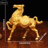 2026 Jahr Tierkreis Pferd Statue Metall Goldenes Pferd Modell Simulation Pferd Ornament Heim Büro Schreibtisch Dekoration Feng Shui Glück