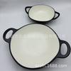 Melamine Condiment Dish: Two/Three Compartments for Japanese/Korean Cuisine - Hot Pot, BBQ Dipping, Soy Sauce, Spoon, Imitation Porcelain