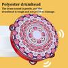 8 Inch Tambourine for Adults Metal Jingles Wooden Tambourine Handheld Drum  for Band Performance