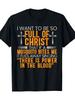 Lustiges christliches religiöses Gott Diener Treuer Jesus T-Shirt 100% Baumwolle maschinenwaschbar Herren- und Damen-T-Shirts