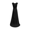 Women's Off Shoulder High Split Maxi Dress Sexy V Neck Long Prom Dress Formal Cocktail Party Evening Gown with Train