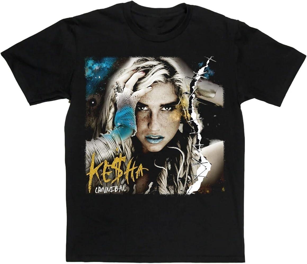 NEW Kesha Cannibal Black Cotton All size S-5XL Gift Fans T-Shirt HRN230 S