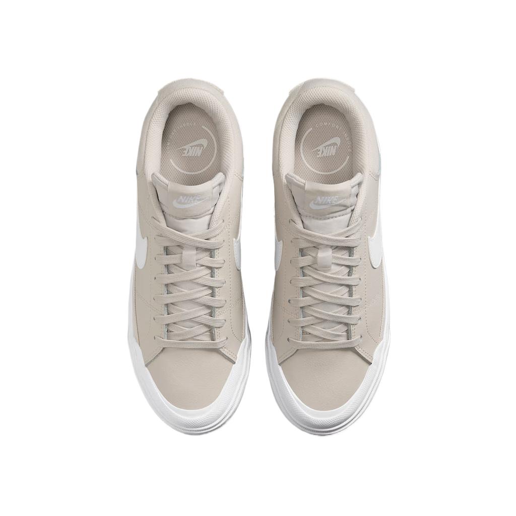 Nike Court Legacy Lift Light Orewood Brown Women Sneakers Cream Phantom White DM7590-111