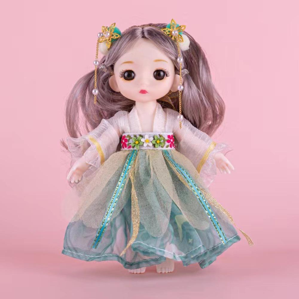 Little Princess Ancient Dress Bjd Doll Multiple Colors 17cm Hanfu Princess  Dolls  Girl Toys