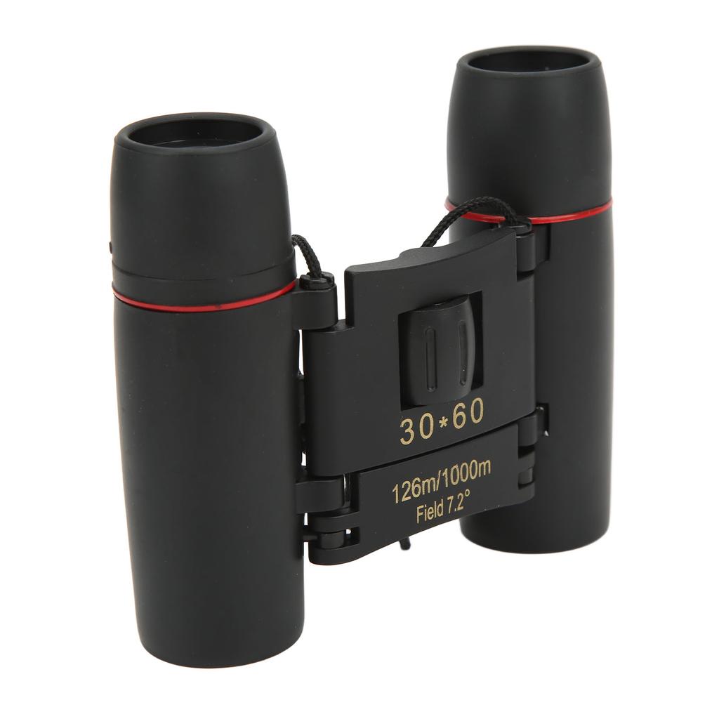 30x60 Compact Binoculars Clear Low Light Vision Easy Focus Portable Foldable HD Binoculars for Kids