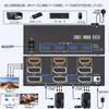 8K KVM Switch for 2 PCs and 3 Monitors, Mirror/Extended Mode, HDMI + DP Ports (8K@30Hz/4K@144Hz), USB 3.0 Ports, Supports 2 PCs and 3 Displays, Shares