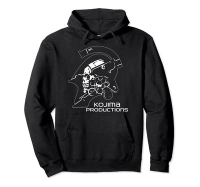 Kojima Productions Weißer Videospiel-Merch-Hoodie