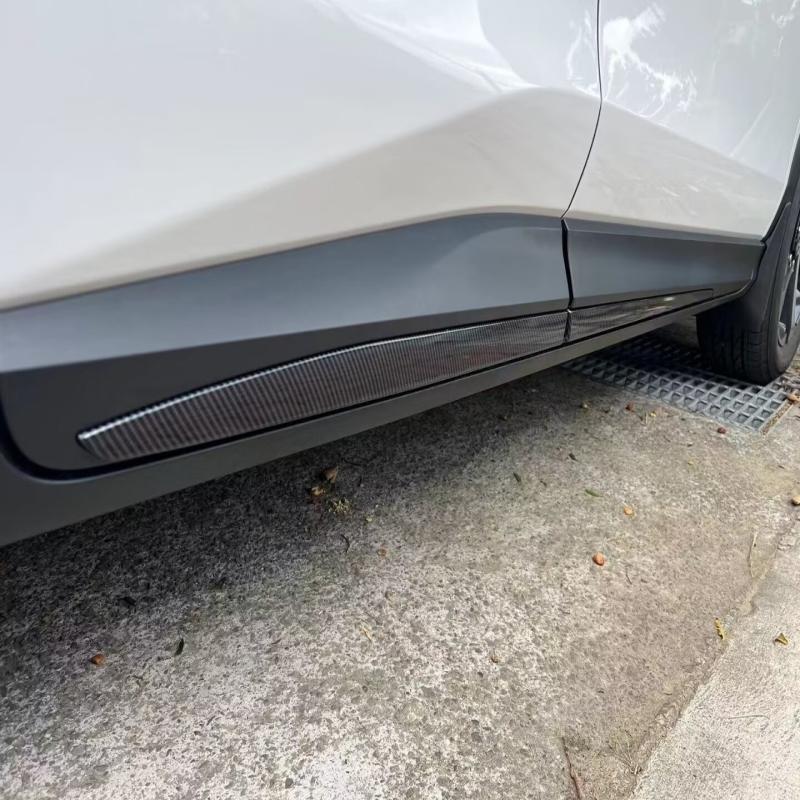 For Toyota Yaris Cross  2024 Carbon fiber Chrome Car Side Door Body Molding anti-scratch Protector Side Strips accessories