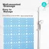 Dajiang Bathroom Non-Slip Mat, Elderly Bathing Anti-Fall Floor Mat, Shower Room Foot Pad, Spliced Bathroom Non-Slip Mat, 60x60cm