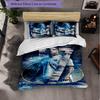 Biancheria da Letto a Tema Cristiano Ronaldo Set 3 Pezzi Copripiumino Biancheria da Letto Decorativa per Stanza Adolescenti Decorazione Casa