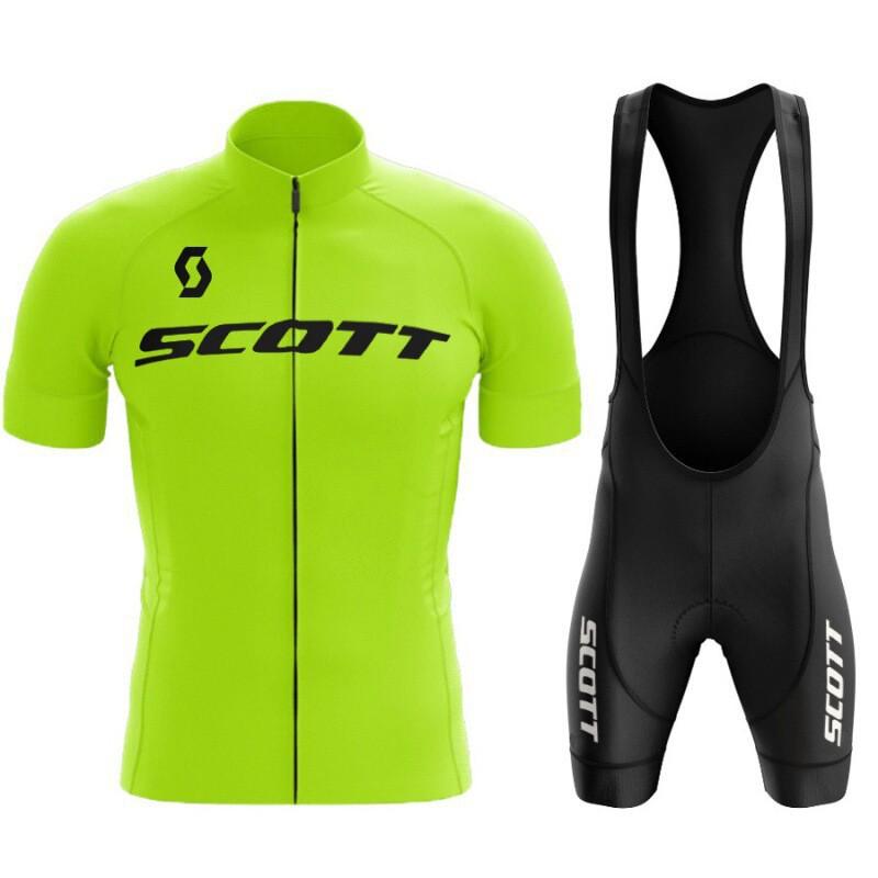 SCOTT Mens Cycling Jersey Short Sleeve Breathable Quick-Dry Performance Bike Shirt Customizable Design
