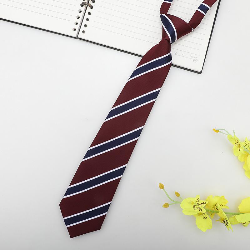 Jk Small Tie Female College Style Lazy Japanese Plaid Uniform Shirt Tie Student Ins Men'S And Women'S Short Styles Free Of Charge