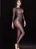 Sexy Women Jumpsuit Cosplay Bodysuit Oil Shiny Glossy Bodystocking Sheer Transparent High Elastic Tights Woman Clothing Fashion